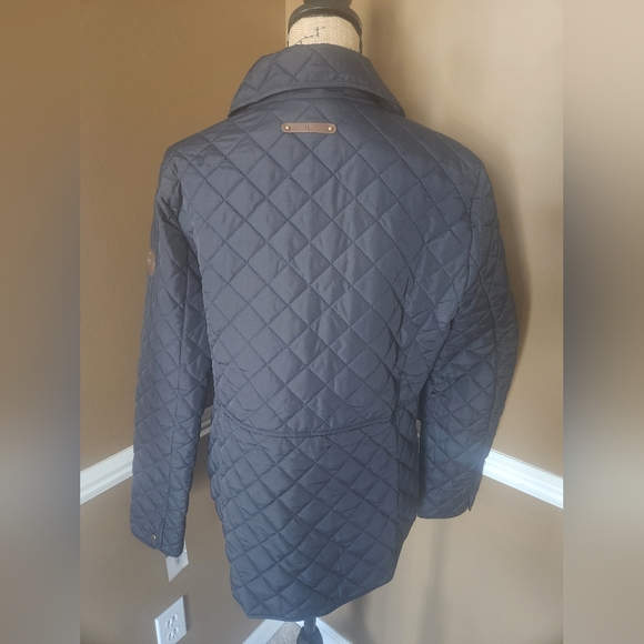 NWT Ralph Lauren Navy Quilted Coat Ladies Large - Picture 4 of 10